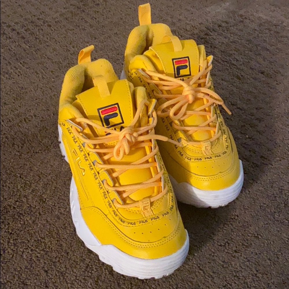 Yellow FILA disruptors